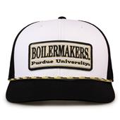 G452R The Game Purdue Boilermakers Rope Trucker With Bar Patch Cap G452r