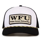 G452R The Game Wake Forest Demon Deacons Rope Trucker With Bar Patch Cap G452r