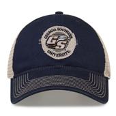 G880 The Game Georgia Southern Eagles Soft Mesh Trucker With Frayed Patch Cap