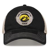 G880 The Game Iowa Hawkeyes Soft Mesh Trucker With Frayed Patch Cap