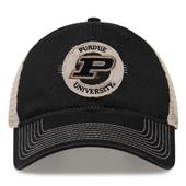 G880 The Game Purdue Boilermakers Soft Mesh Trucker With Frayed Patch Cap