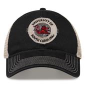 G880 The Game South Carolina Gamecocks Soft Mesh Trucker With Frayed Patch Cap