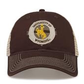 G880 The Game Wyoming Cowboys Soft Mesh Trucker With Frayed Patch Cap