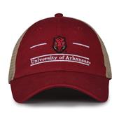 G180 The Game Arkansas Razorbacks Relaxed Trucker Mesh Split Bar Cap