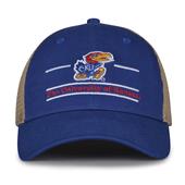 G180 The Game Kansas Jayhawks Relaxed Trucker Mesh Split Bar Cap