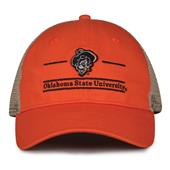 G180 The Game Oklahoma State Cowboys Relaxed Trucker Mesh Split Bar Cap