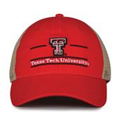 G180 The Game Texas Tech Red Raiders Relaxed Trucker Mesh Split Bar Cap