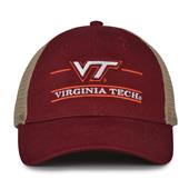 G180 The Game Virginia Tech Hokies Relaxed Trucker Mesh Split Bar Cap