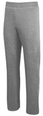 Women Girls Mid-Weight Fleece Sweatpants Stright Leg/ Open Sewn Hem/ Relaxed Fit (No Pockets)
