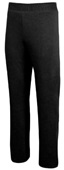 Women Girls Mid-Weight Fleece Sweatpants Stright Leg/ Open Sewn Hem/ Relaxed Fit (No Pockets)