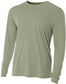 A4 Cooling Performance Youth Long Sleeve Crew