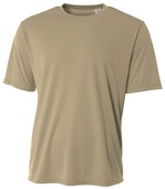 A4 Youth Cooling Performance Crew T-Shirts SAND Primary