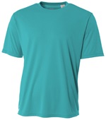 A4 Youth Cooling Performance Crew T-Shirts TEAL Primary