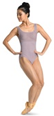Danshuz Womens Girls Tatiana Squared Neck Tank Leotard with Lace Contrast