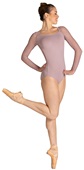 Danshuz Womens Nadia Long Sleeve Leotard  Lace Shoulders 23116A