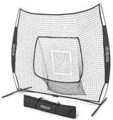 GoSports Team Tone 7' x 7' Baseball Softball Practice Hitting & Pitching Net