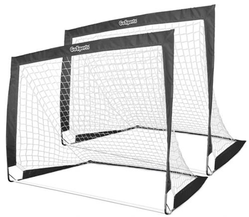 GoSports - - GoSports Portable Pop Up Soccer Goals For Backyard - Kids & Adults - Set Of 2 Nets With Agility Training Cones And Carrying Case - 2.5 Ft
