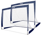 GoSports Team Tone 4 ftx3 ft Portable Soccer Goals for Kids - Set of 2 Pop Up Nets for Backyard