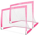 GoSports Team Tone 4 ftx3 ft Portable Soccer Goals for Kids - Set of 2 Pop Up Nets for Backyard