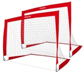 GoSports Team Tone 4 ftx3 ft Portable Soccer Goals for Kids - Set of 2 Pop Up Nets for Backyard