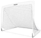 GoSports Team Tone 4ft x 3ft or 6ft x 4ft Portable Soccer Goal for Kids - Pop Up Net for Backyard