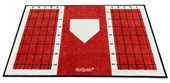 GoSports Baseball Softball Hitting Mat with Batting Stance Alignment Guide - 6 x 4 ft