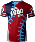 Custom All Sport Jersey - Sublimated "Baseball" Cool Performance Unisex Crew Tee