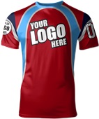 Custom All Sport Jersey - Sublimated "Swoop" Cool Performance Unisex Crew Tee