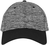 Adult Fitted Heather Baseball/Trucker Cap (Black,Cardinal,Forest,Grey,Navy,Red)