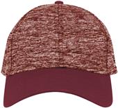 Adult Fitted Heather Baseball/Trucker Cap (Black,Cardinal,Forest,Grey,Navy,Red)
