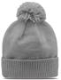 Contrast Trim Roll Up Beanie w/Pom (Cameo,Jade,Stone,Gumdrop,Lime,Sunglow,Teal,Ivory)