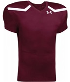 Under Armour Adult 2-Color Football Jersey-BK,Forest,Cardinal.Maroon,Navy,Orange,Purple,Royal,Red,Wt MAROON/WHITE Primary