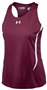 Under Armour Women's Track Singlet (Black,Forest,Graphite,Navy,Royal,White) MAROON/WHITE Primary