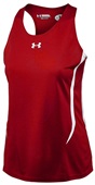 Under Armour Women's Track Kick Singlet (Black,Forest,Graphite,Maroon,Navy,Royal,Red,White)