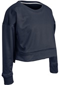 Champro Lineup Fleece Women's Crop Crew FLC5 NAVY Primary