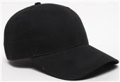 Pacific 101C Brushed Hook-&-Loop Cap (Black,Brown,Hunter,Khaki,Maroon,Purple,Silver,White)