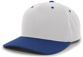 Cotton-Poly Hook-And-Loop Adjustable Baseball Cap (Silver,Blue Teal,Silver.Purple)