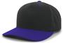 Cotton-Poly Hook-And-Loop Adjustable Baseball Cap (Silver,Blue Teal,Silver.Purple)