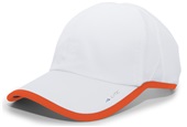 Lite Series Hook-And-Loop Adjustable Baseball Cap (Black/Sky &  WT/Orange)