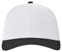 Pacific Headwear Pro Model Universal Fitted Twill Baseball Cap (White/Black)