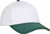 Adult/Youth Coolport Mesh Hook-And-Loop Adj Baseball Cap  (Silver.White,Vegas,Navy,Black)