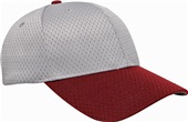 Adult/Youth Coolport Mesh Hook-And-Loop Adj Baseball Cap  (Silver.White,Vegas,Navy,Black)