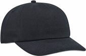 Unstructured Acrylic/Wool Snapback Baseball Cap(Black & Dark or Light Heather)