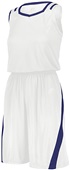 Mens Sleeveless Cooling Basketball (Jersey Only), (BK,WT,Red,Royal,Navy,Purple,Forest,Maroon) WHITE/ROYAL Primary