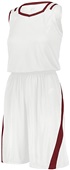 Womens Sleeveless Basketball (Jersey Only) (BK,WT,Red,Royal,Navy,Purple,Forest,Maroon,Card WHITE/CARDINAL Primary