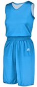 Womens Sleeveless Reversible Basketball Jersey (BK,Org,Cardinal,Sky,Forest,Gold,Navy,Purp,Royal,Red) Outside: COLUMBIA BLUE, Inside: WHITE Primary