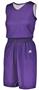 Womens Sleeveless Reversible Basketball Jersey (BK,Org,Cardinal,Sky,Forest,Gold,Navy,Purp,Royal,Red) Outside: PURPLE, Inside: WHITE Primary