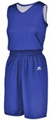 Womens Sleeveless Reversible Basketball Jersey (BK,Org,Cardinal,Sky,Forest,Gold,Navy,Purp,Royal,Red) Outside: ROYAL, Inside: WHITE Primary