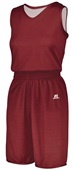 Womens Sleeveless Reversible Basketball Jersey (Burnt Orange,Sky,Forest,Gold,Maroon,Purpl,Royal,Red)