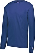 Adult 90% Cotton Long Sleeve T Shirt (AS - Navy or Royal)
